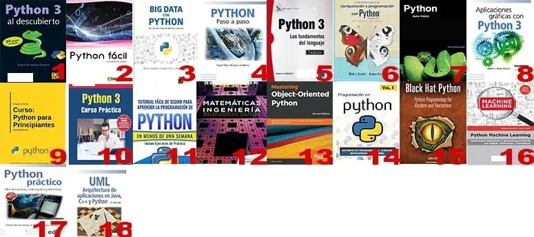 Pack +18 Libros De Python